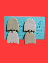 Load image into Gallery viewer, Whispers in the Night Polymer Clay Dangles: Small-batch