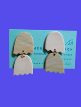 Load image into Gallery viewer, Whispers in the Night Polymer Clay Dangles: Small-batch