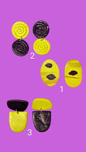 Load image into Gallery viewer, Green + Purple Mismatch Earrings ~ Small Batch+ Unique