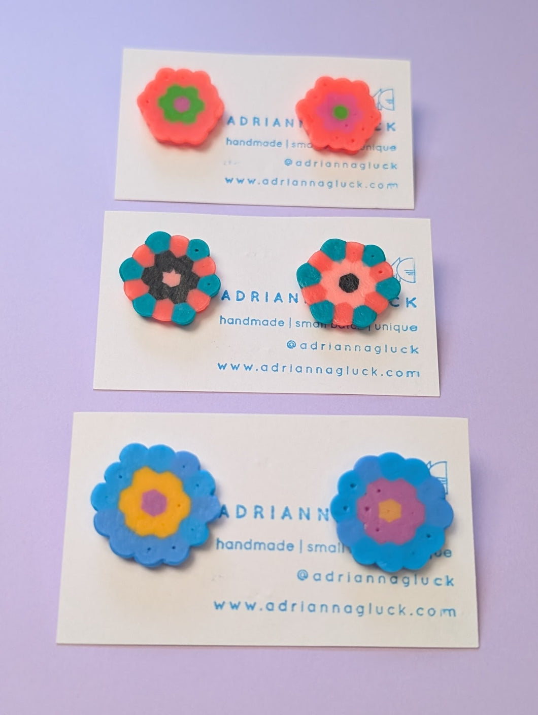 Abstract Perle Bead Studs ~ Small Batch Earrings