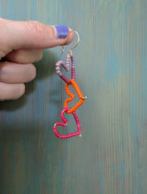 Load image into Gallery viewer, Beaded Mini Heart Wire Dangles