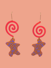 Load image into Gallery viewer, Spiral Splat Dangles