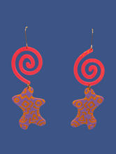 Load image into Gallery viewer, 80s Vibez ~ Spiral Out Dangles!