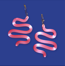 Load image into Gallery viewer, Squiggle Hoops 〰️ 3D printed 〰️ Small Batch Earrings