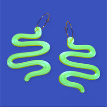 Load image into Gallery viewer, Squiggle Hoops 〰️ 3D printed 〰️ Small Batch Earrings
