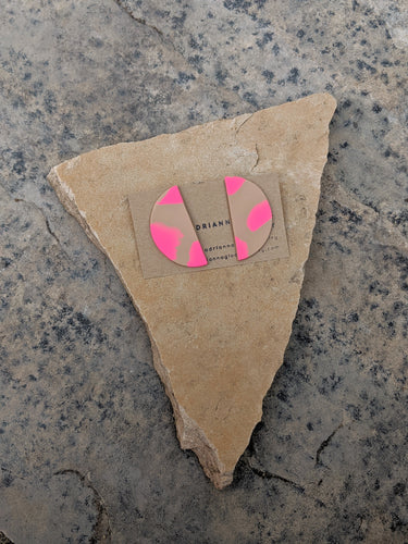 Pink Spots Earrings