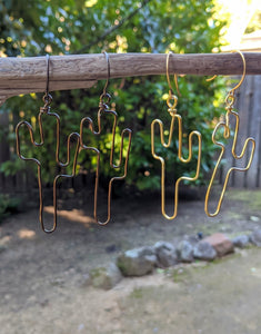 Saguaro Wire Earrings ~ Small Batch Earrings