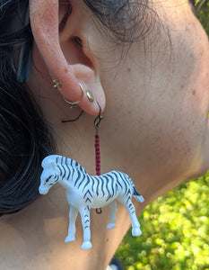 Zainy Zebra Earrings