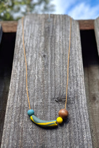 Blue + Yellow Necklace