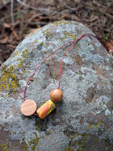 Wood + Polymer Pop! Necklace