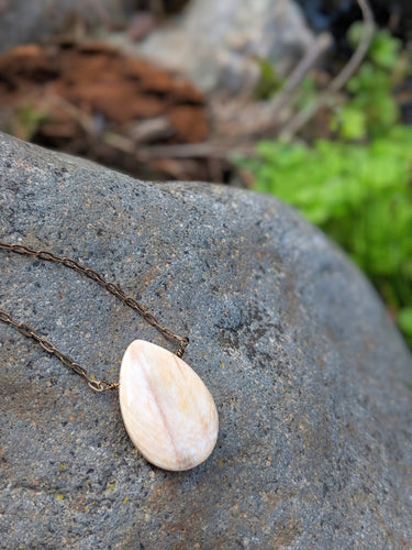 Lemon Jasper Drop Necklace