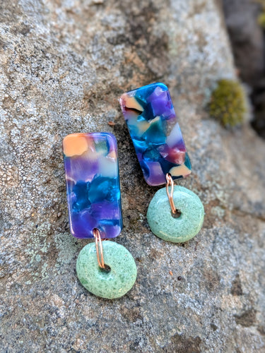 Pastel Acrylic Post Earrings