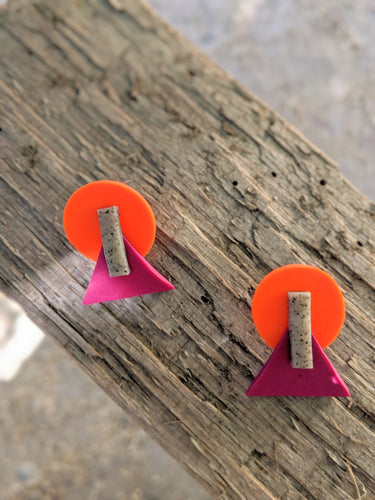 Polymer Sunrise Earrings