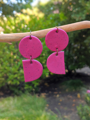 Purple Specs Earrings