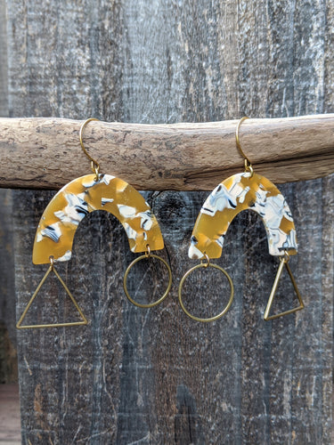 Geo Rainbow Earrings