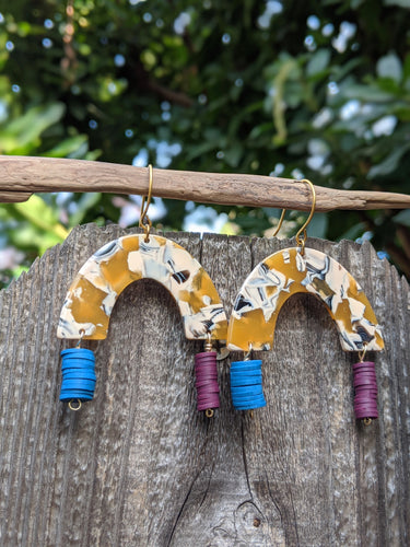 Dripping Rainbow Earrings