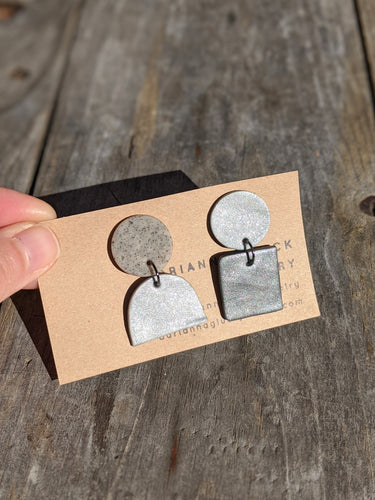 Shades of Grey Earrings