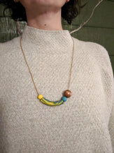 Load image into Gallery viewer, Blue + Yellow Necklace