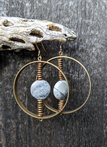 Spinning Jasper Earrings