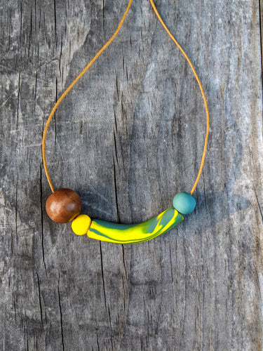 Blue + Yellow Necklace