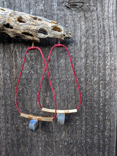 Labradorite Sphere Earrings