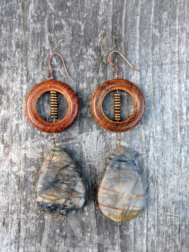 Picasso Landscape Drop Earrings