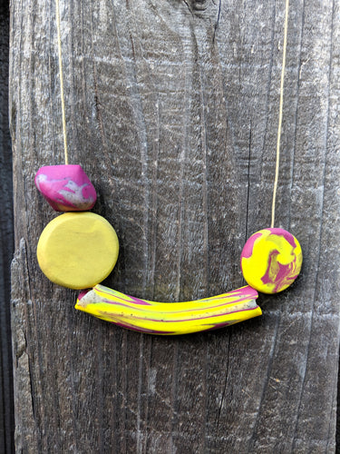 Yellow Burst Necklace