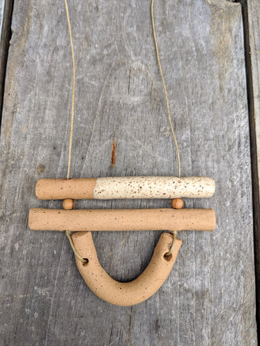 Speckled Double Tube Necklace