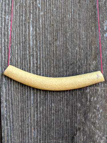 Thick Curved Tube Necklace