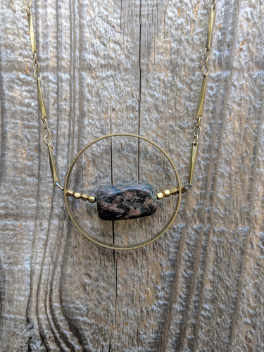 Bronzite Orb Necklace