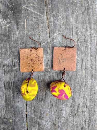 Copper + Blended Lentil Earrings