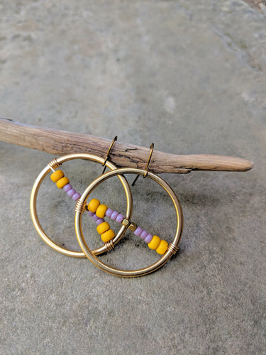 Pastel Hoop Earrings