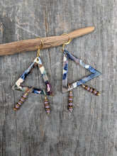 Load image into Gallery viewer, Triangle Fringe Earrings