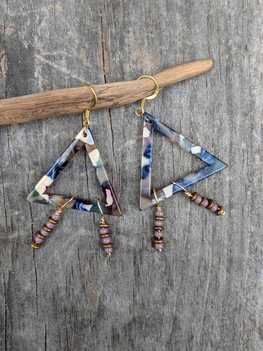 Triangle Fringe Earrings