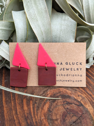 Hot Pink Sail Earrings