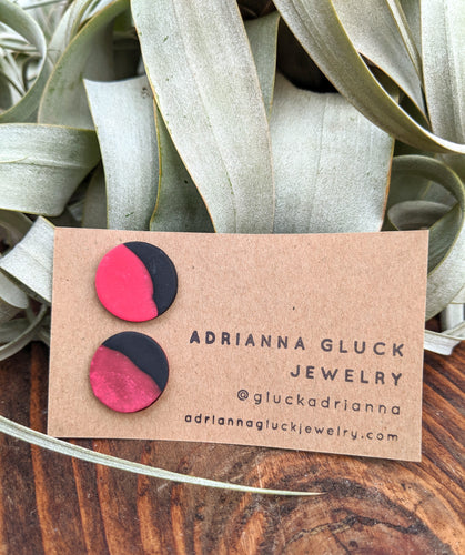 Hot Pink Studs Earrings