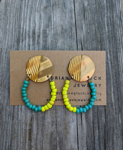 Brass Beauty Roxanne Earrings