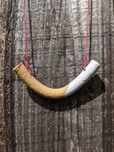 Load image into Gallery viewer, Half Glazed Ceramic Necklace