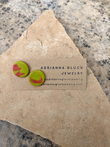 Tangerine + Lime Earrings #1