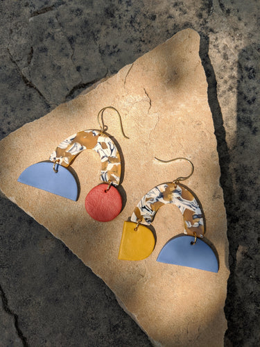 Pastel Geometric Earrings