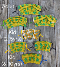 Load image into Gallery viewer, Face Mask with Adjustable Elastic Ear Loops: Small batch + Limited edition (Kid 2-5 yrs)