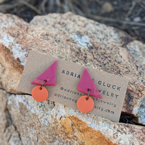 Mini Triangle Earrings