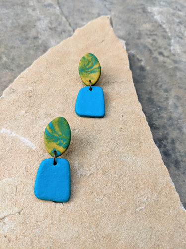 Blue + Yellow #1 Earrings