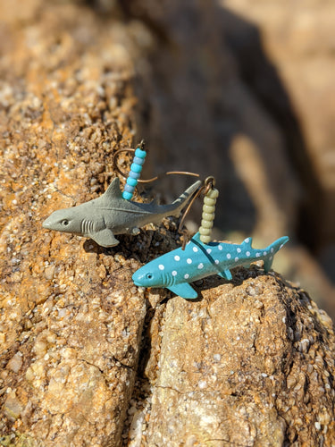 Grey Shark + Zebra Shark Earrings