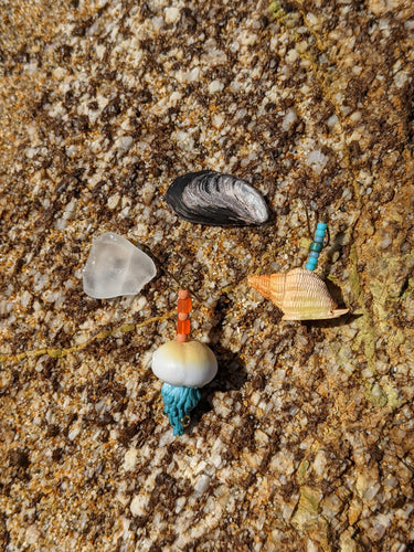 Jellyfish + Seashell Earrings