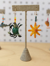 Load image into Gallery viewer, Blue Crab + Starfish Earrings