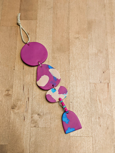 Purple Splattered Wall Hanging