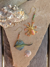 Load image into Gallery viewer, Octopus + Stingray Earrings