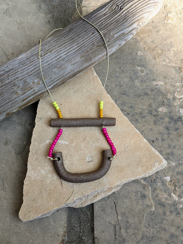 Pink POP! Beaded Necklace