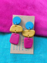 Load image into Gallery viewer, COLOR BLOCK ~ Small Batch Polymer Earrings